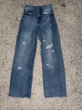 Classic Distressed Blue Women's Jeans